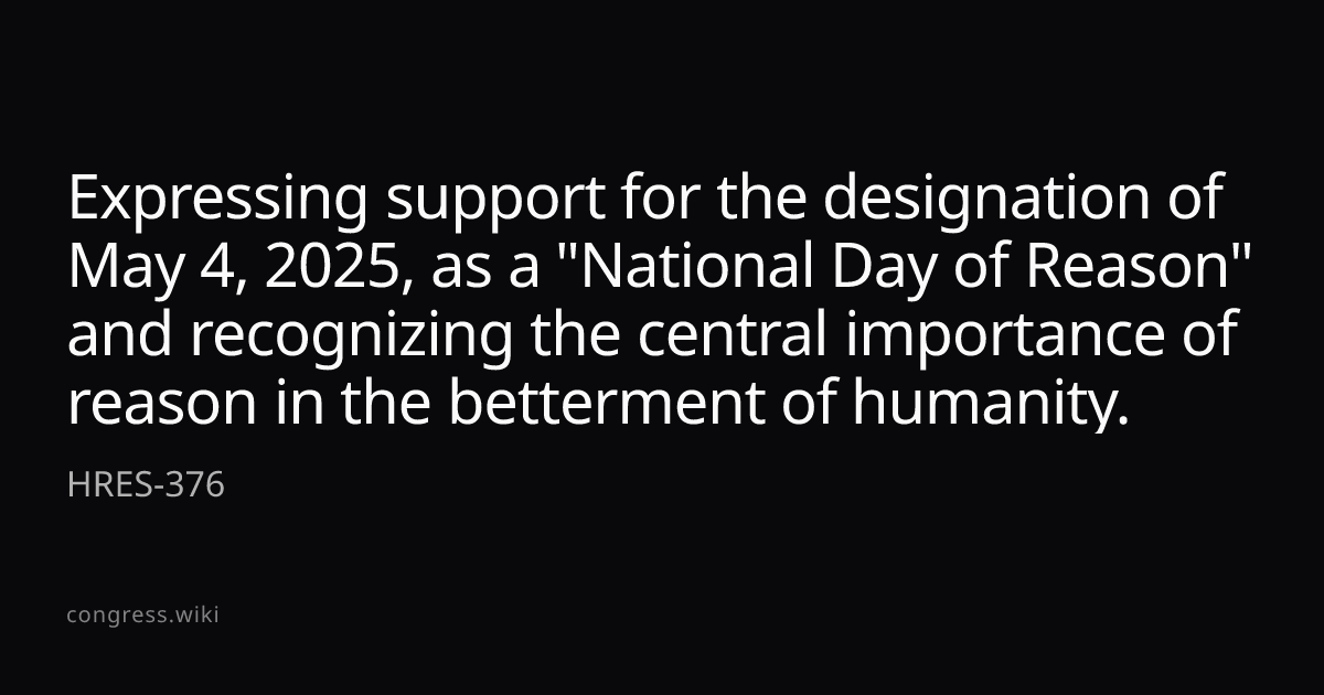 Expressing support for the designation of May 4, 2025, as a 