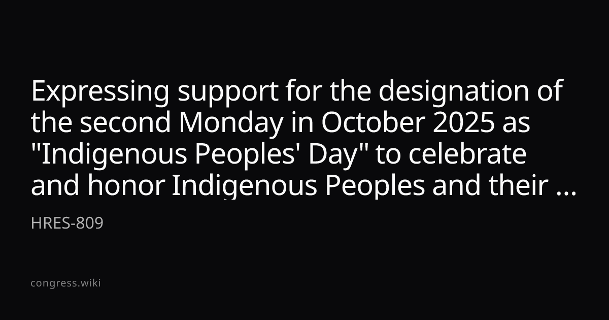 Expressing support for the designation of the second Monday in October ...