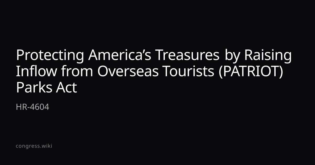 Protecting America’s Treasures by Raising Inflow from Overseas Tourists ...