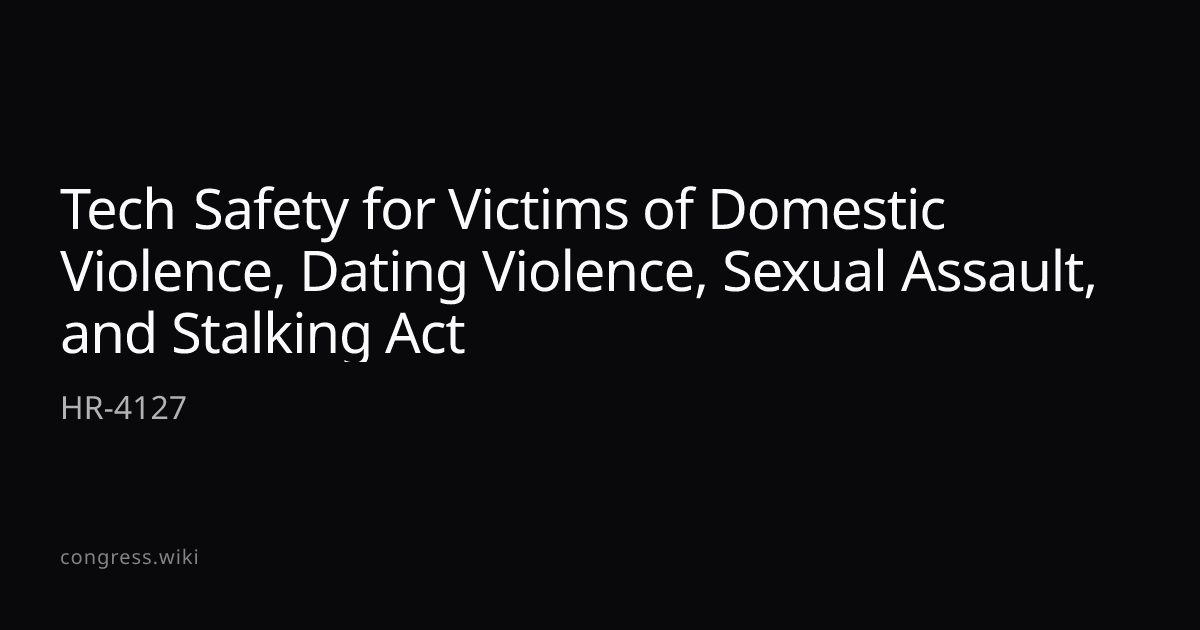 Tech Safety for Victims of Domestic Violence, Dating Violence, Sexual ...