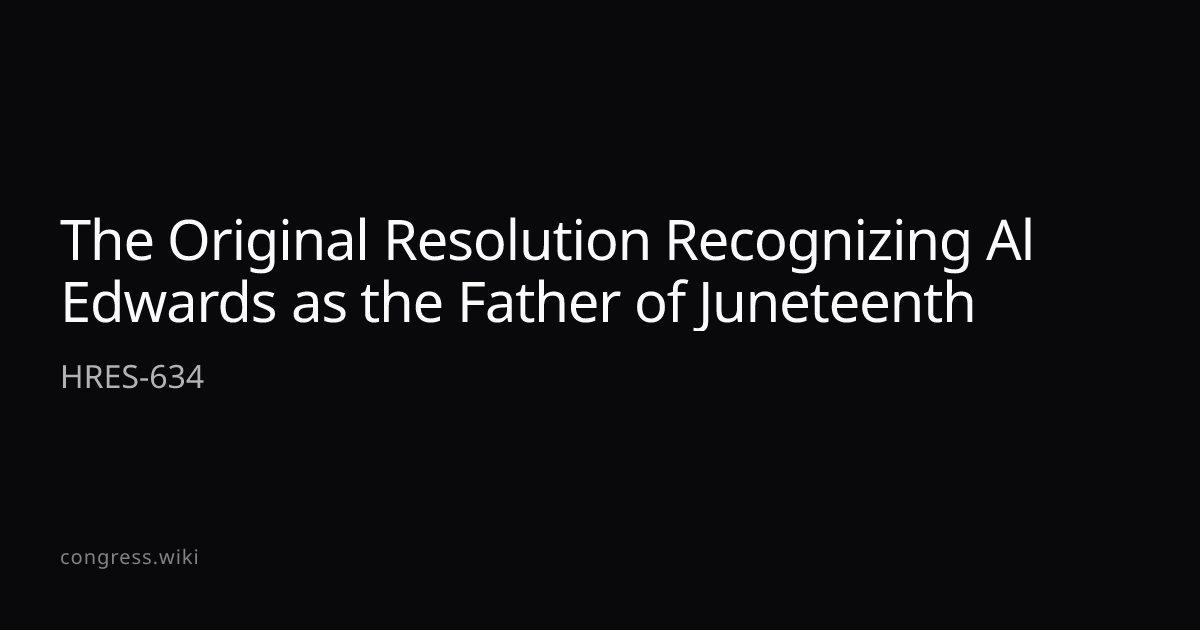 The Original Resolution Recognizing Al Edwards as the Father of ...